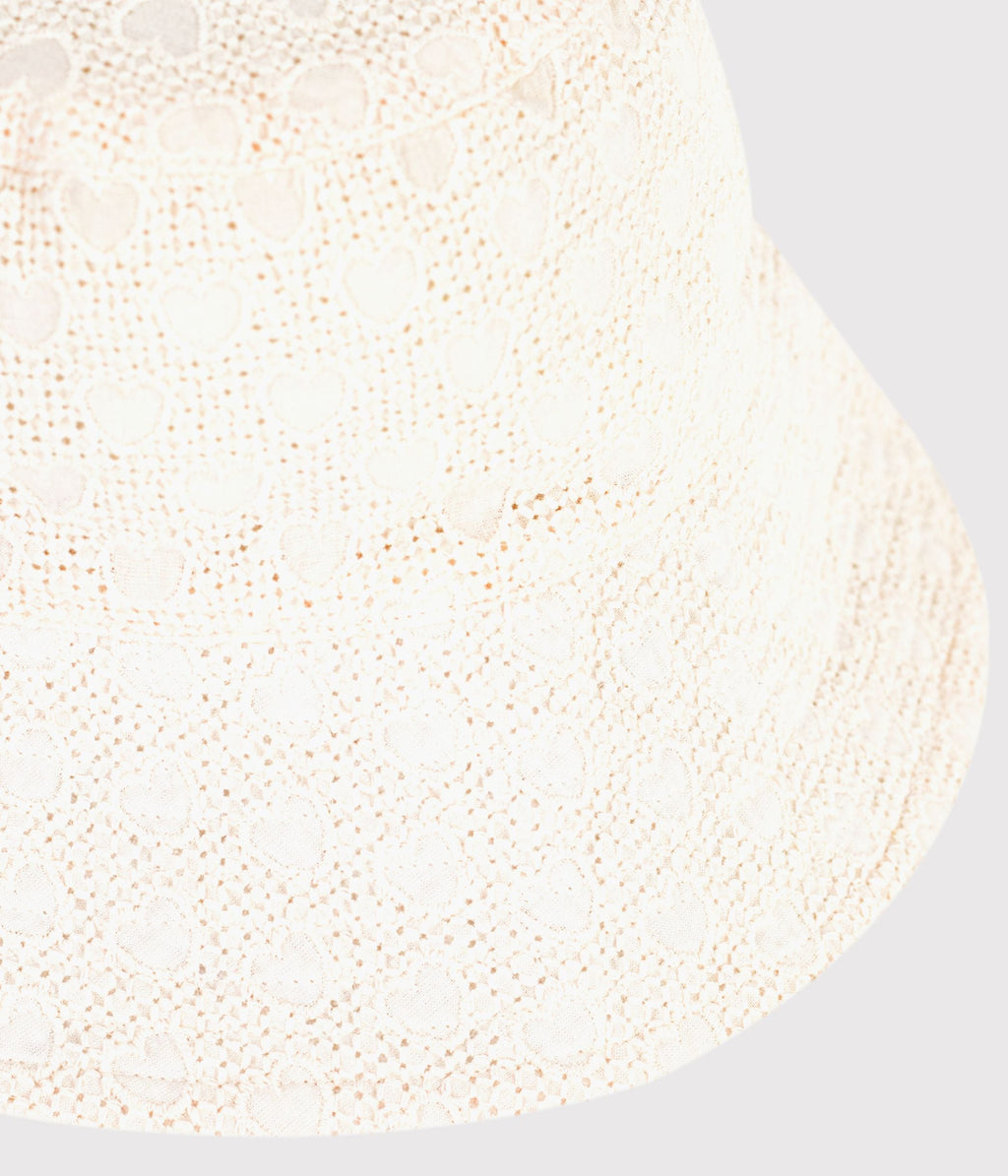 Capeline enfant en popeline broderie anglaise – Z1