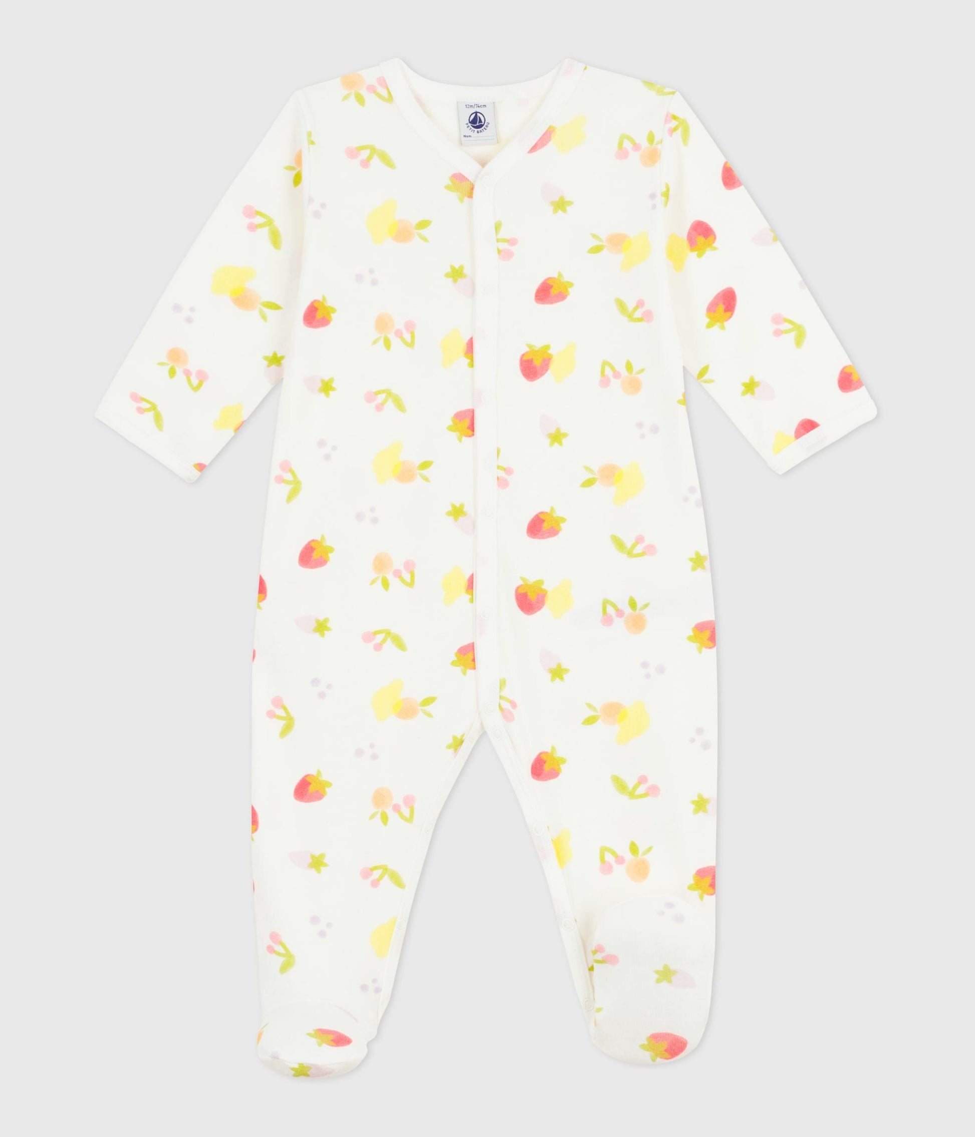 Pyjama bébé en coton imprimé fruits – F1