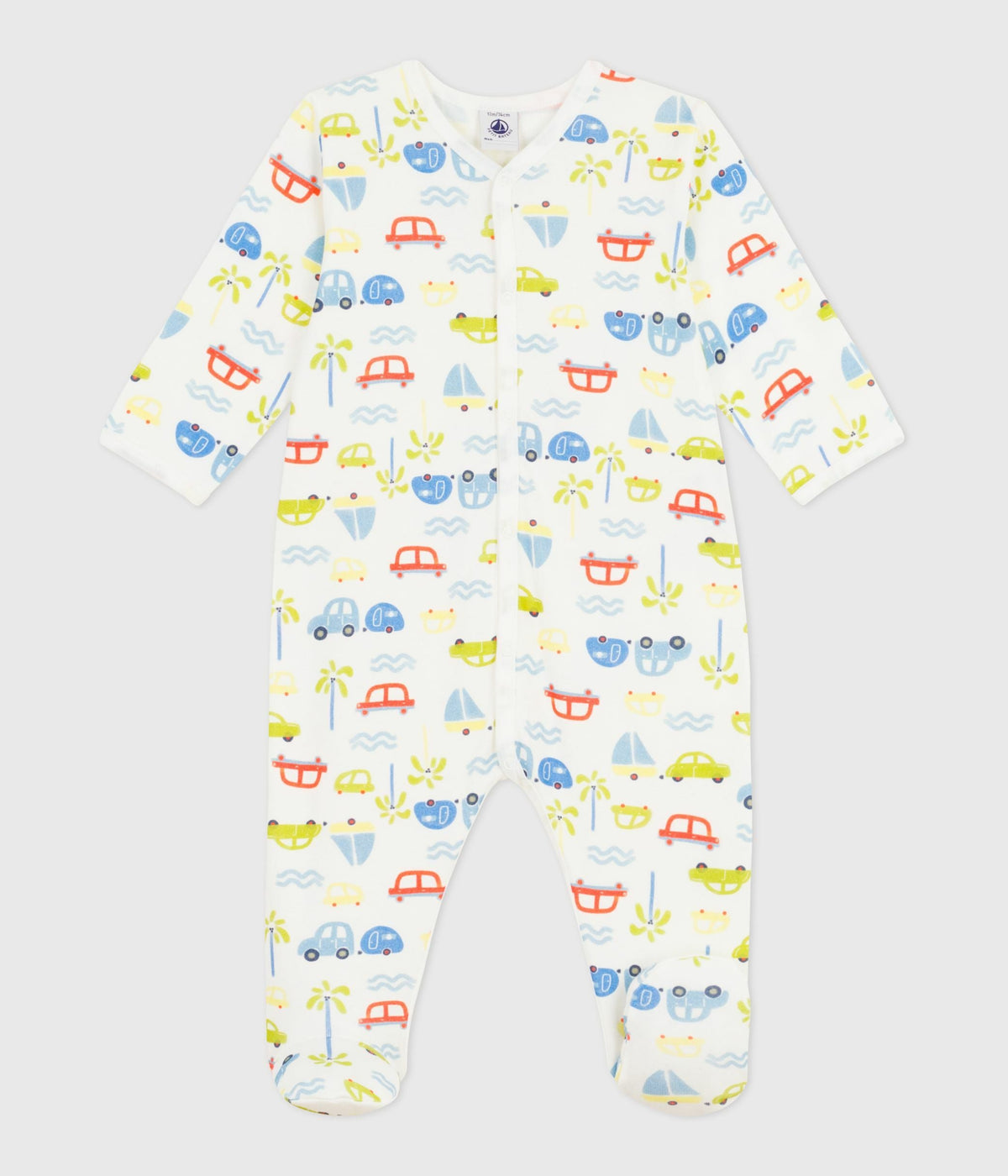 Pyjama bébé en coton imprimé voitures – F1