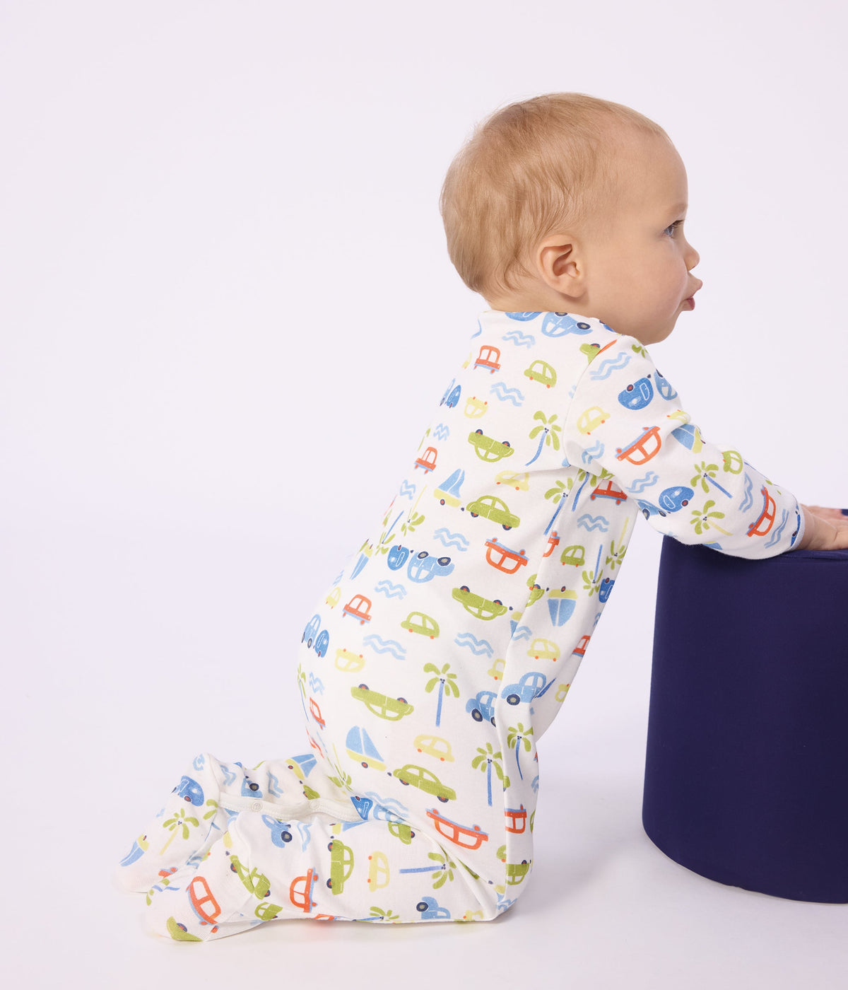 Pyjama bébé en coton imprimé voitures – J2