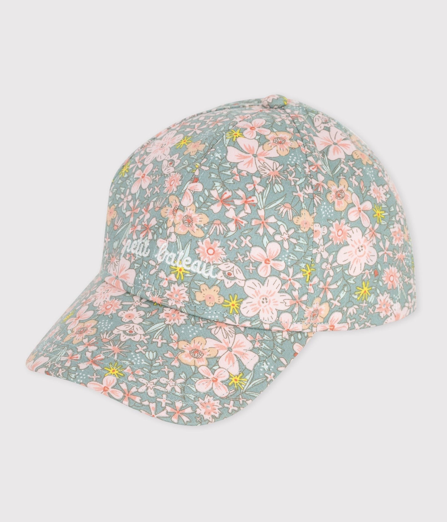 Casquette enfant en serge imprimé fleurs – F1