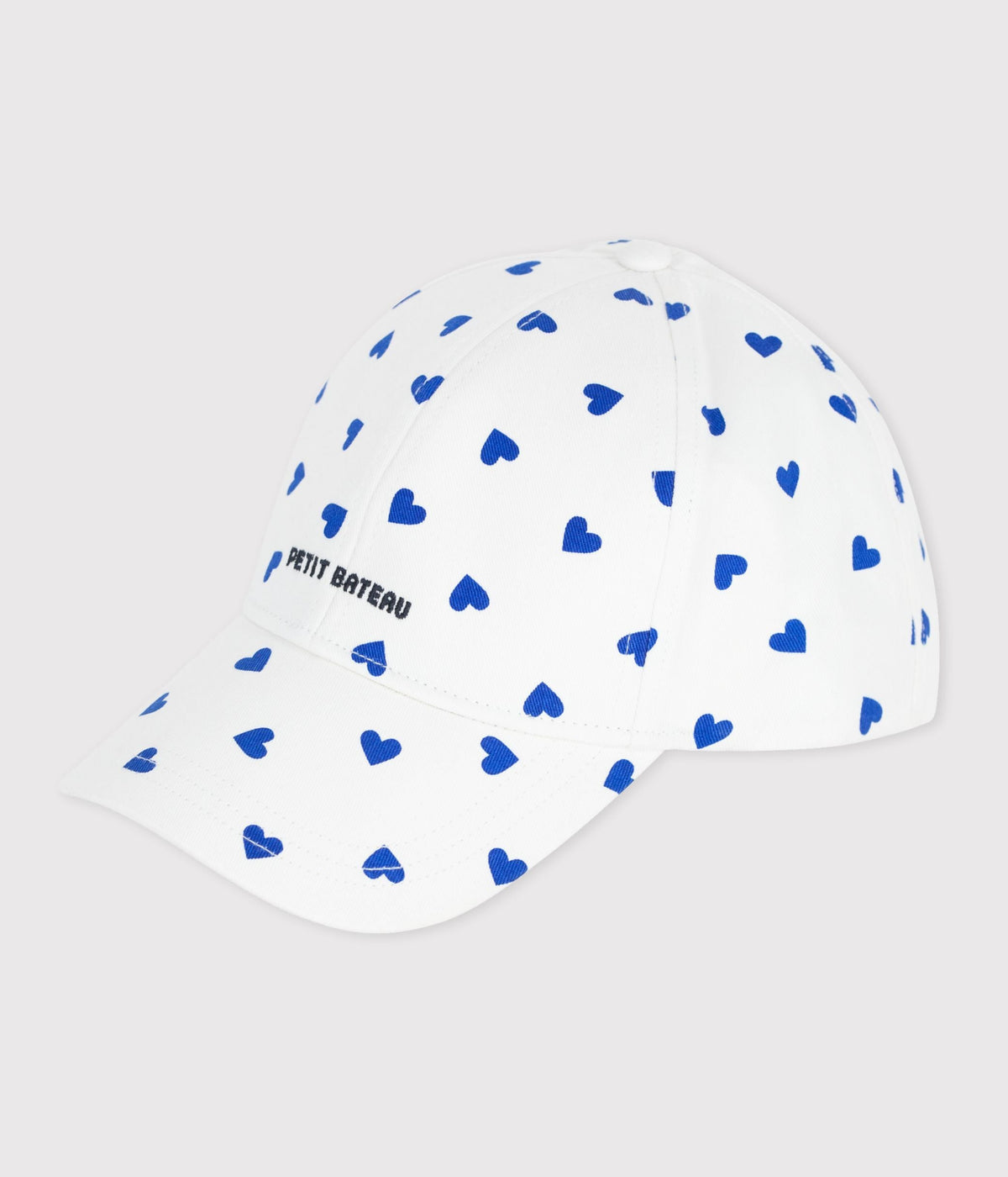 Casquette enfant en serge imprimé cœurs – F1