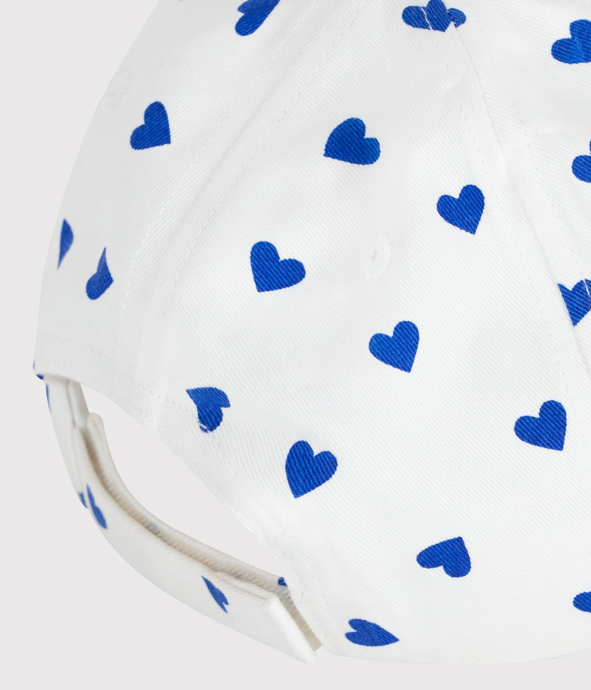 Casquette enfant en serge imprimé cœurs – Z1