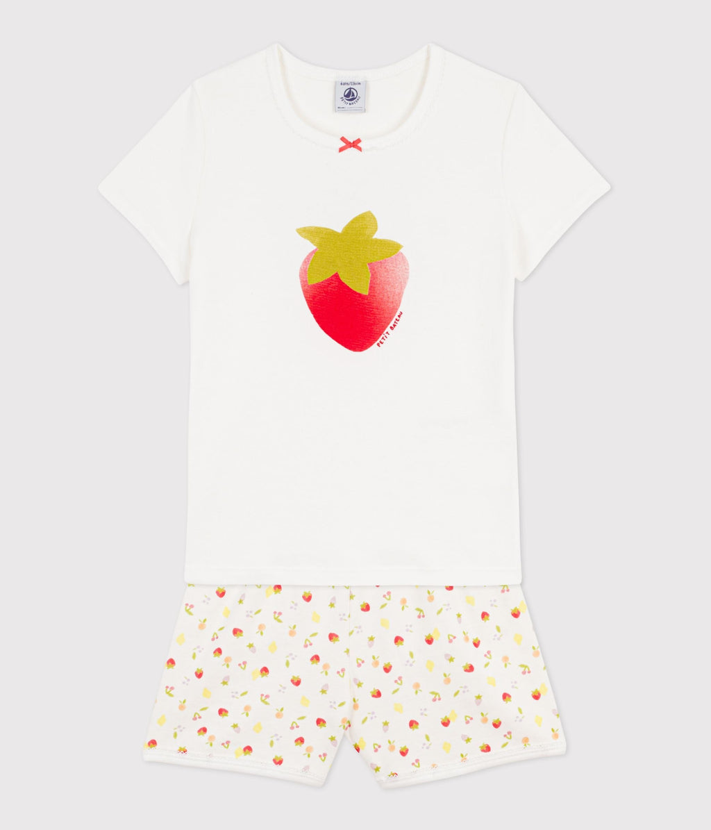 Pyjama short enfant en coton imprimé fruits – F2