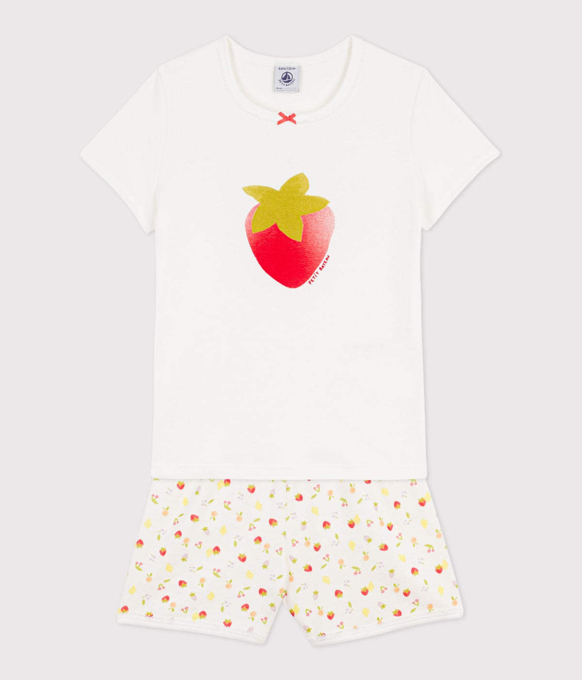 Pyjama short enfant en coton imprimé fruits – F2