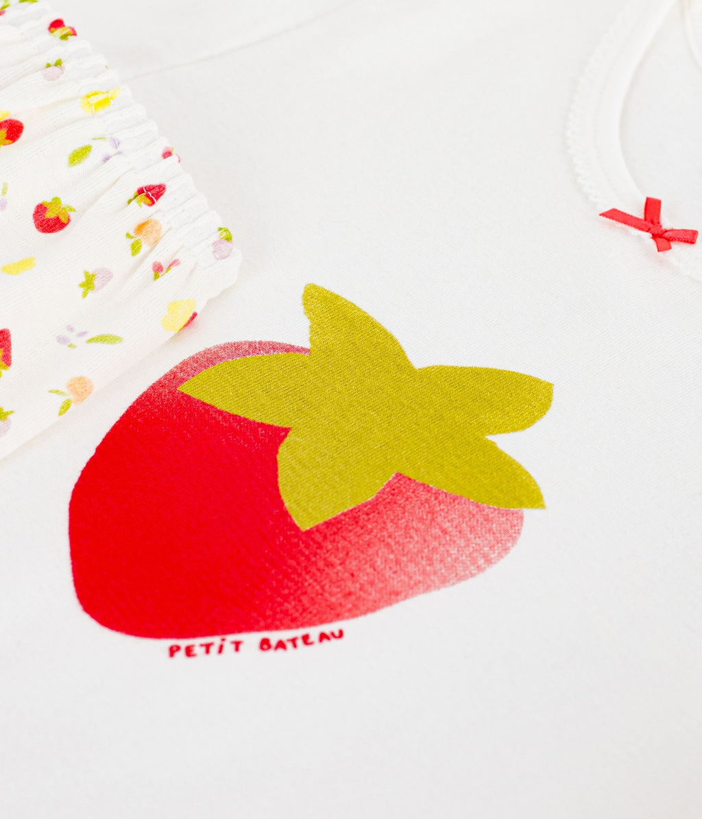 Pyjama short enfant en coton imprimé fruits – Z1