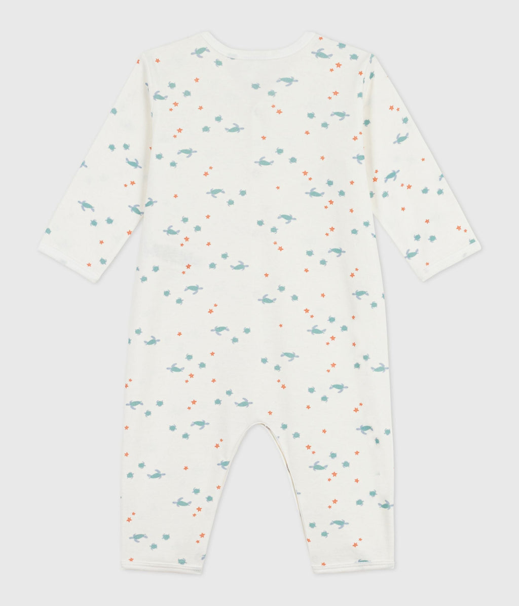 Pyjama bébé en coton sans pieds imprimé tortues – D1