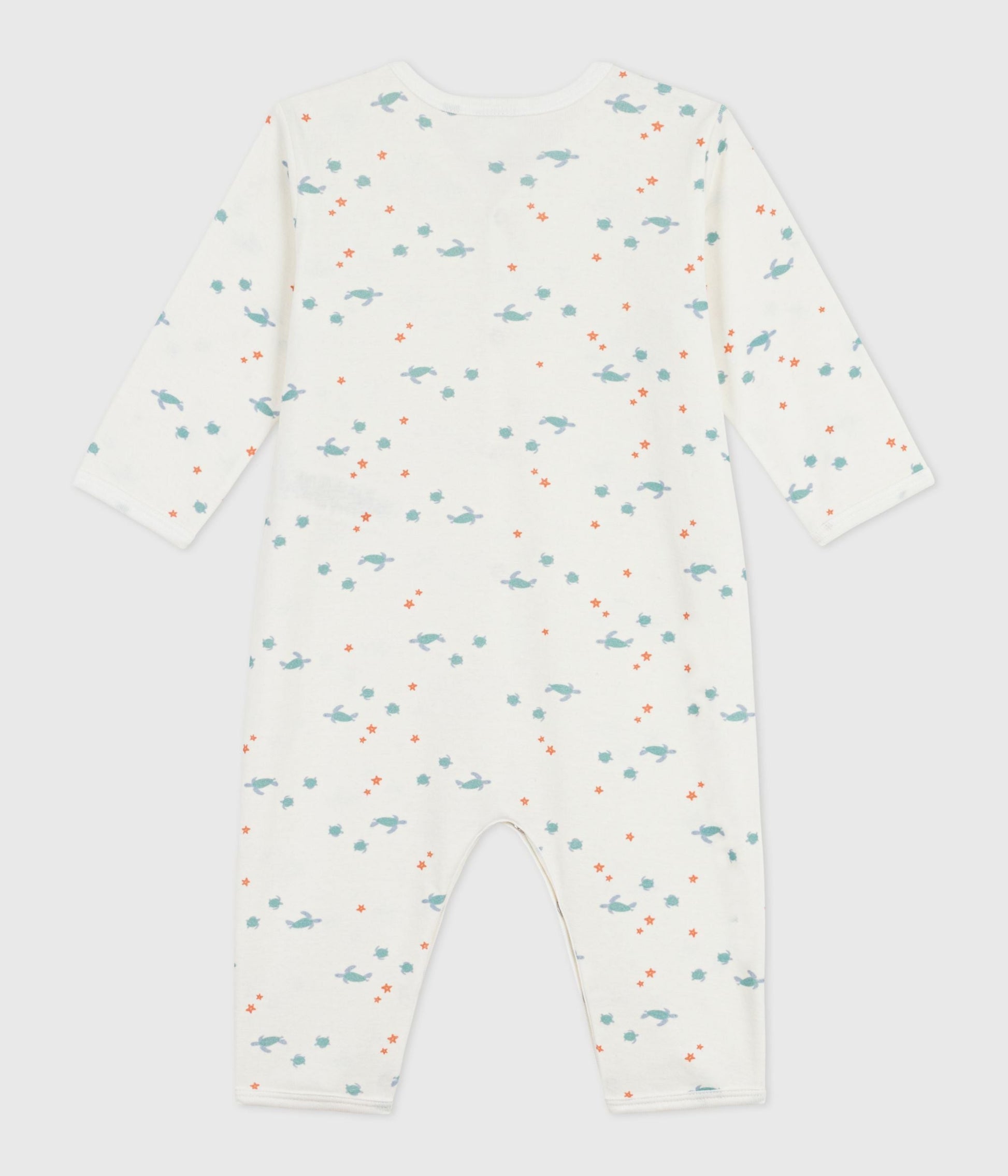 Pyjama bébé en coton sans pieds imprimé tortues – D1