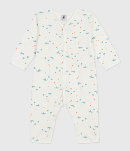 Pyjama bébé en coton sans pieds imprimé tortues – F1