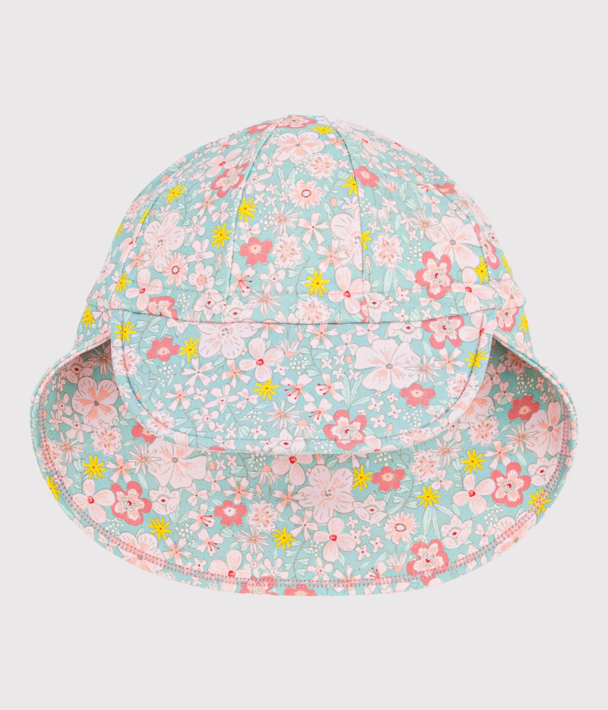 Casquette Anti-UV  bébé imprimé fleurs – F1