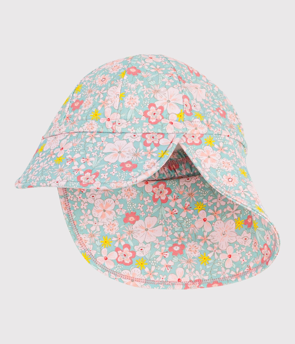 Casquette Anti-UV  bébé imprimé fleurs – F2