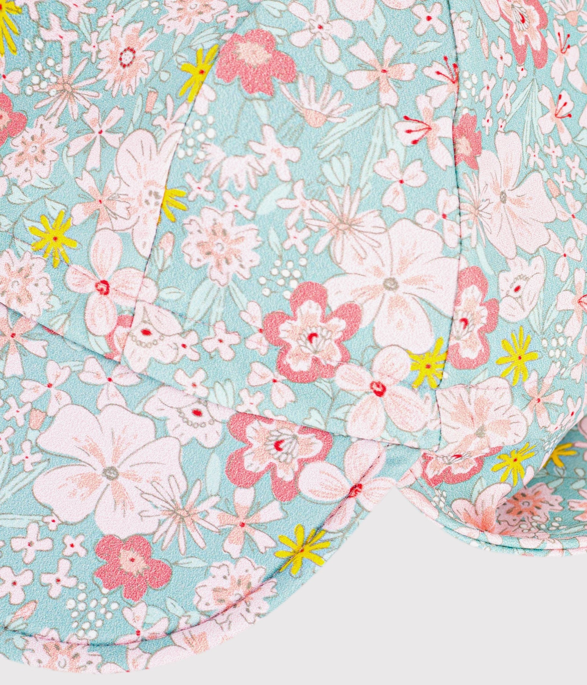 Casquette Anti-UV  bébé imprimé fleurs – Z1