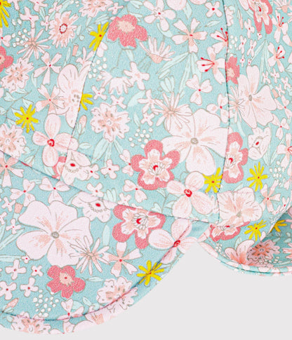 Casquette Anti-UV  bébé imprimé fleurs – Z1