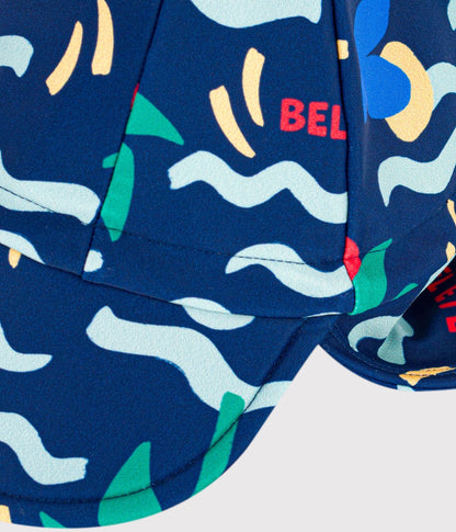 Casquette Anti-UV  bébé imprimé vague – Z1