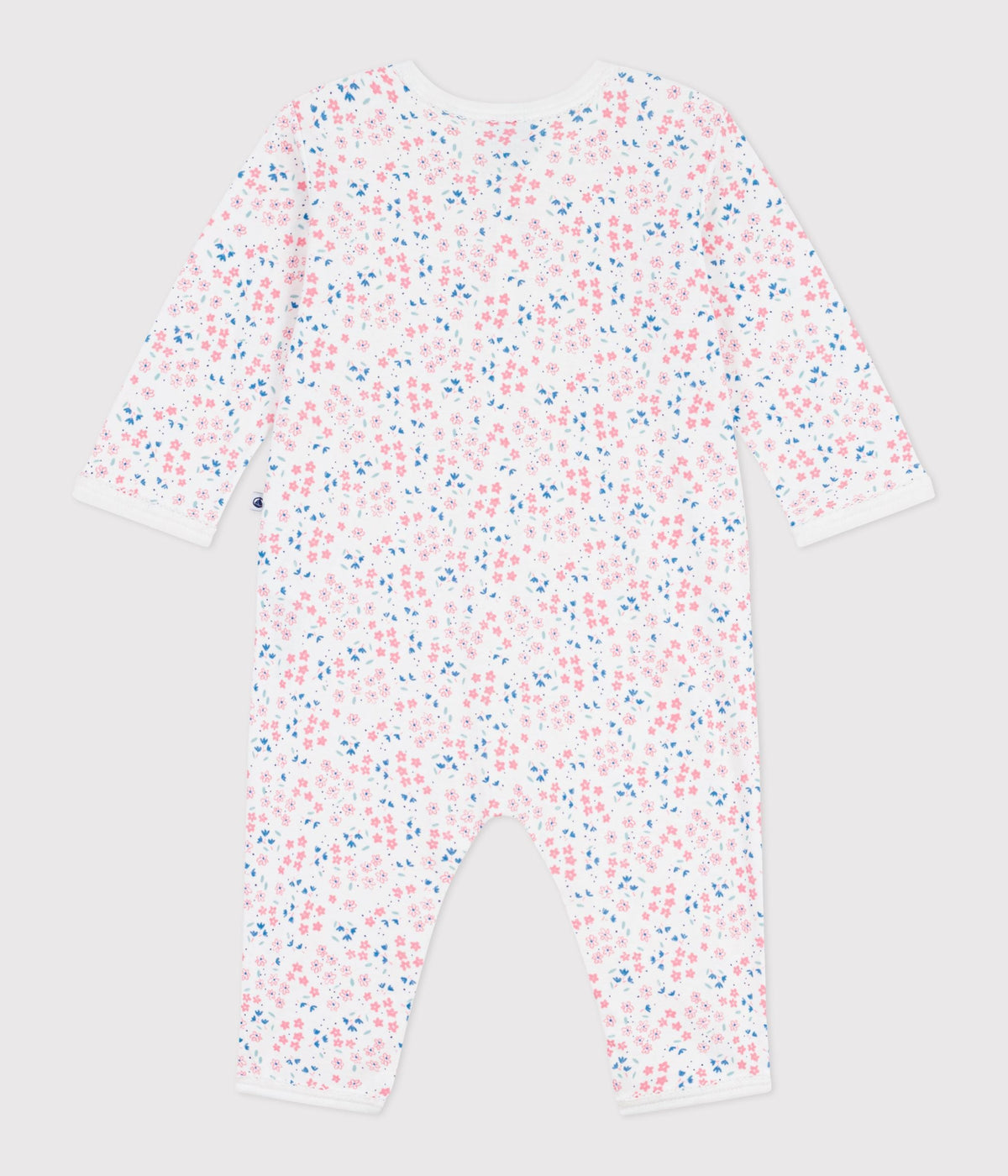 Pyjama bébé en coton sans pieds imprimé fleuri – D1
