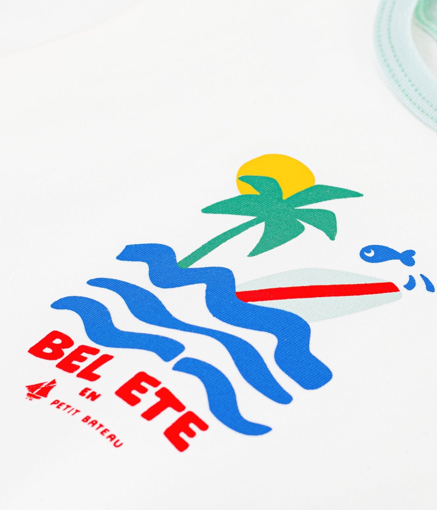 Tee-shirt bébé en coton à manches courtes à motif – Z1