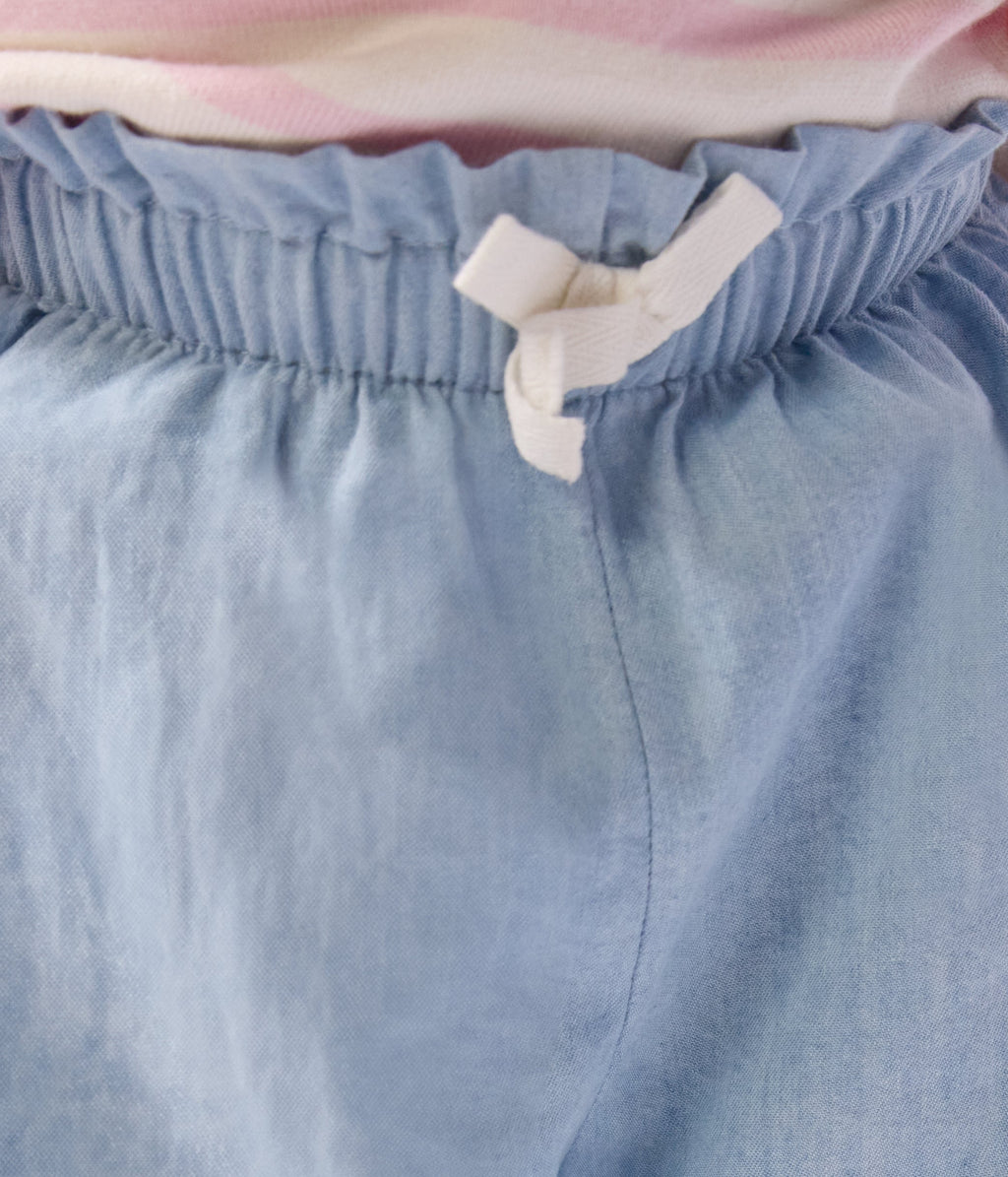 Pantalon bébé en chambray – J4