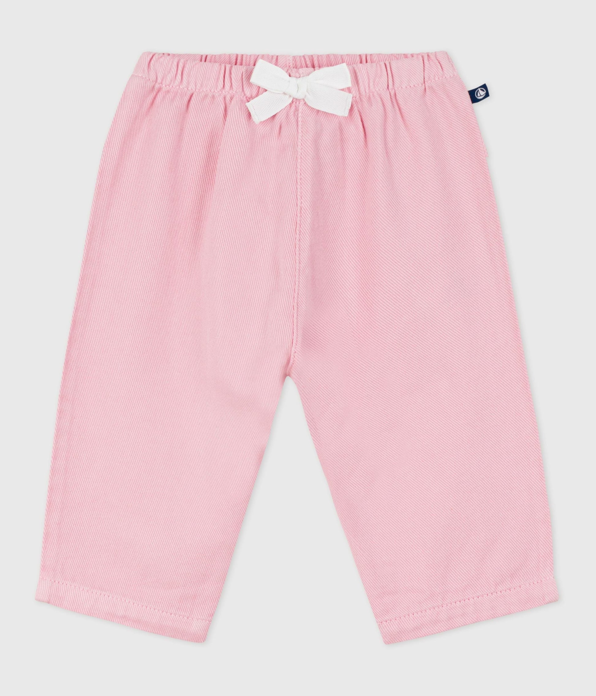 Pantalon bébé en coton souple, uni – F1
