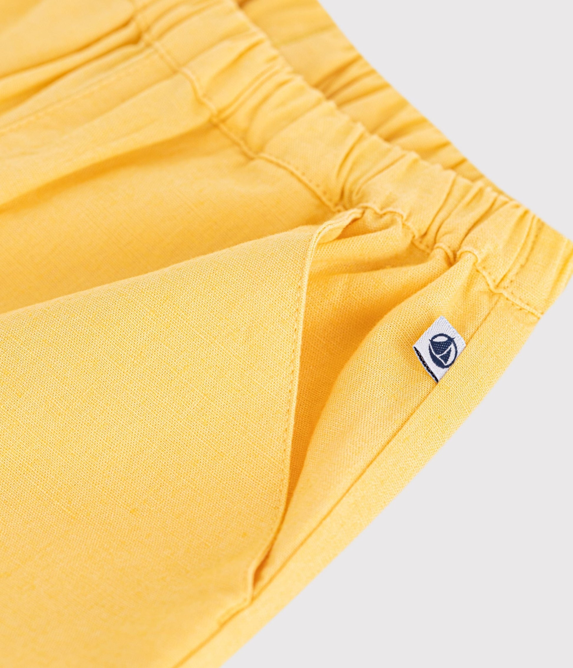 Pantalon bébé en coton/lin, uni – Z1