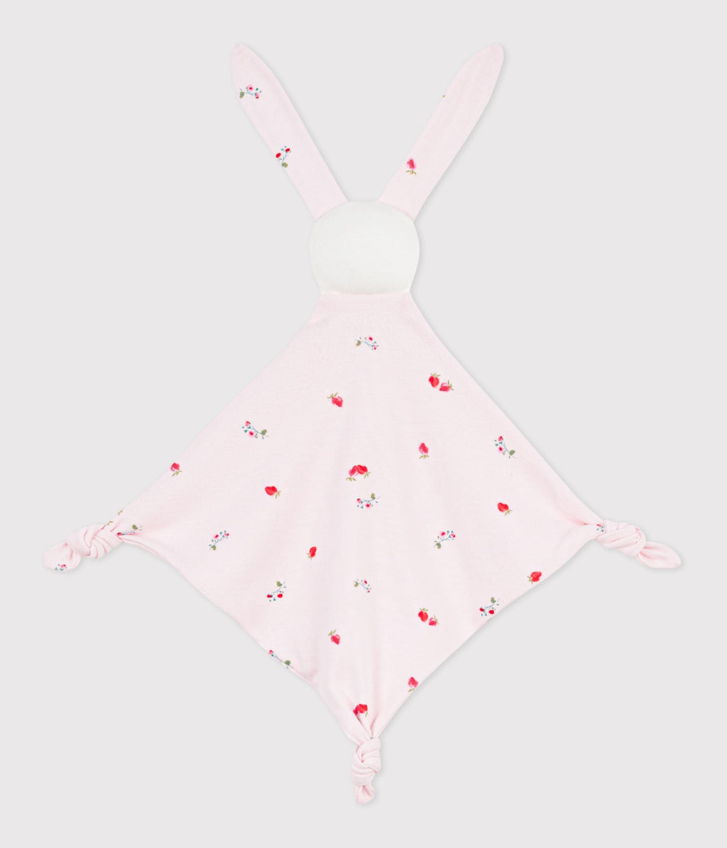 Doudou bébé en coton imprimé fleuri – D1
