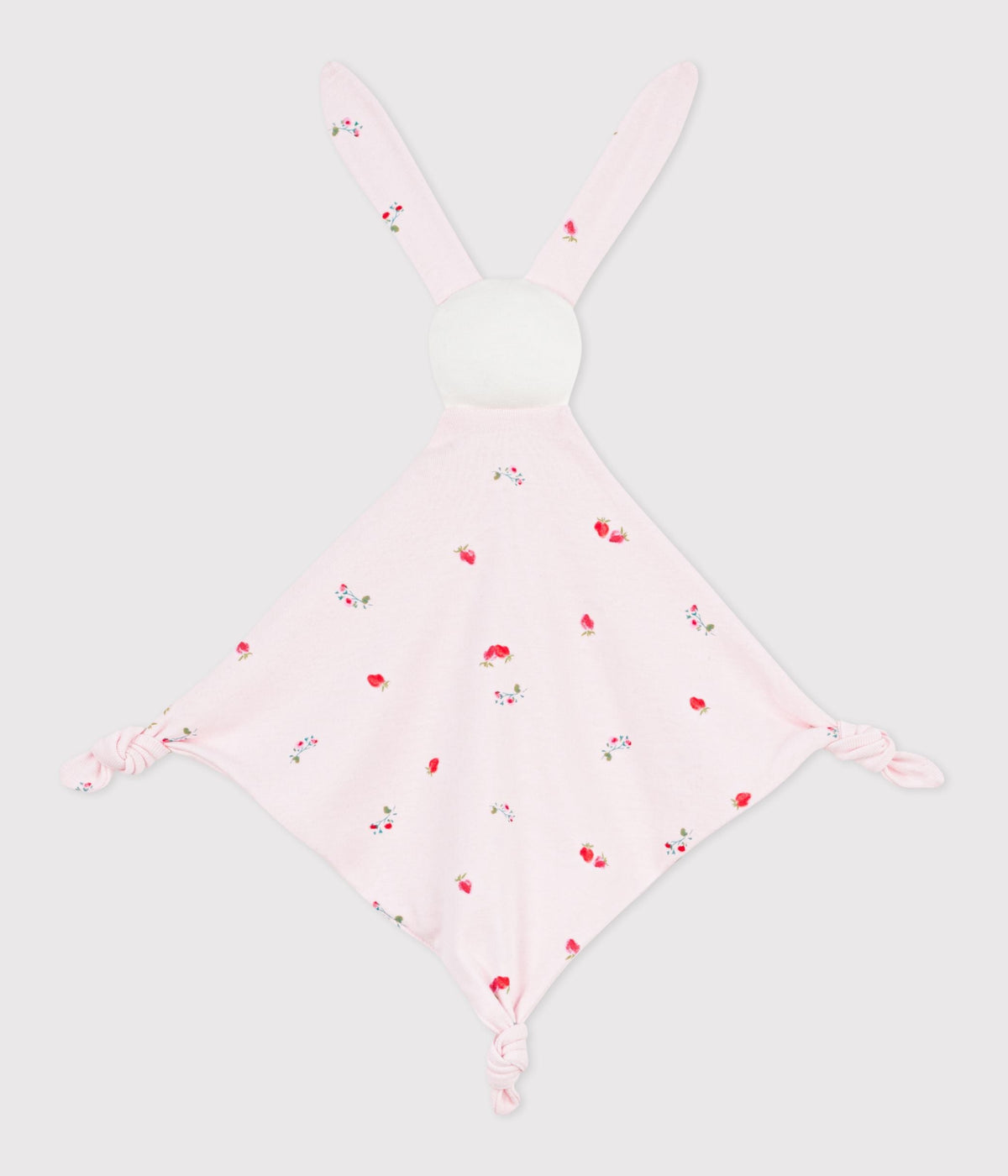 Doudou bébé en coton imprimé fleuri – D1