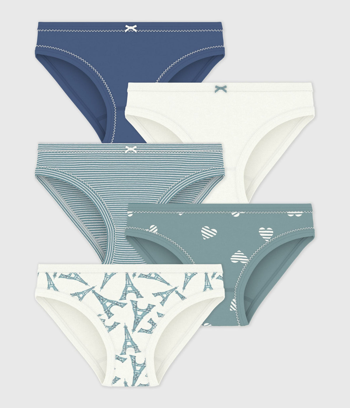 Lot de culottes enfant en coton imprimé – F1