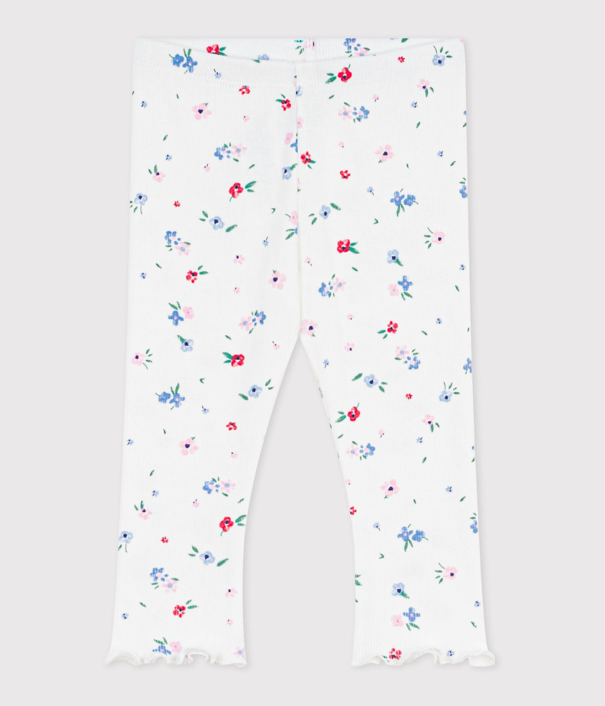 Legging bébé en coton, imprimé fleurs – F1