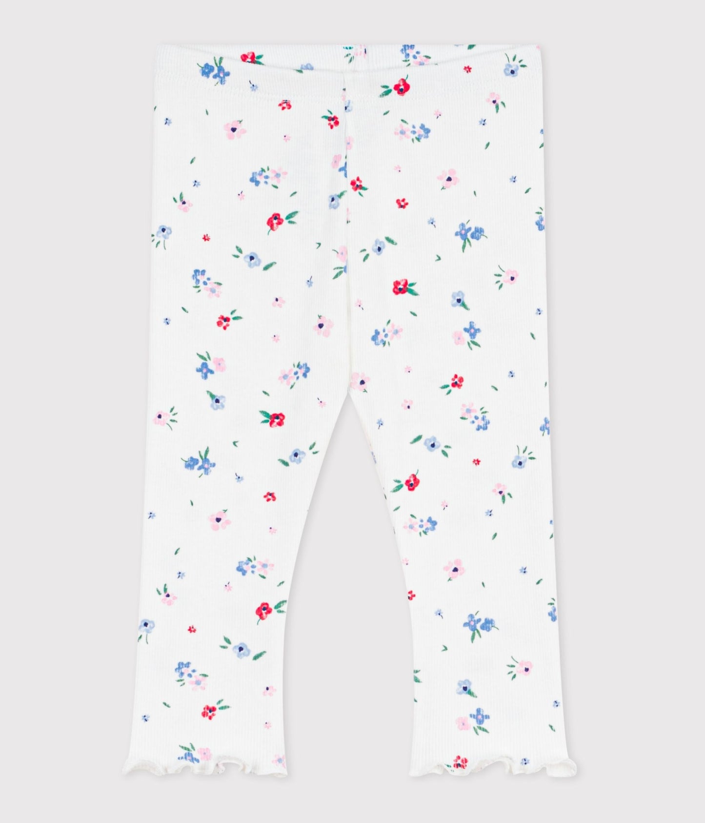 Legging bébé en coton, imprimé fleurs – F1