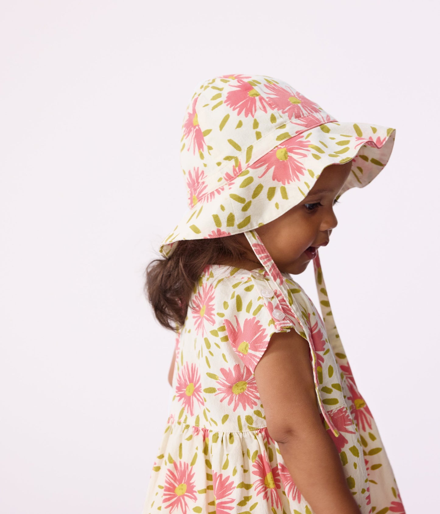 Robe bébé en coton manches courtes imprimée – J4