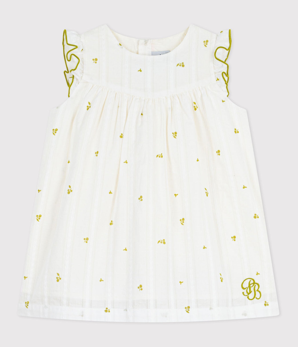 Robe bébé en coton sans manches imprimée fleurs – F1