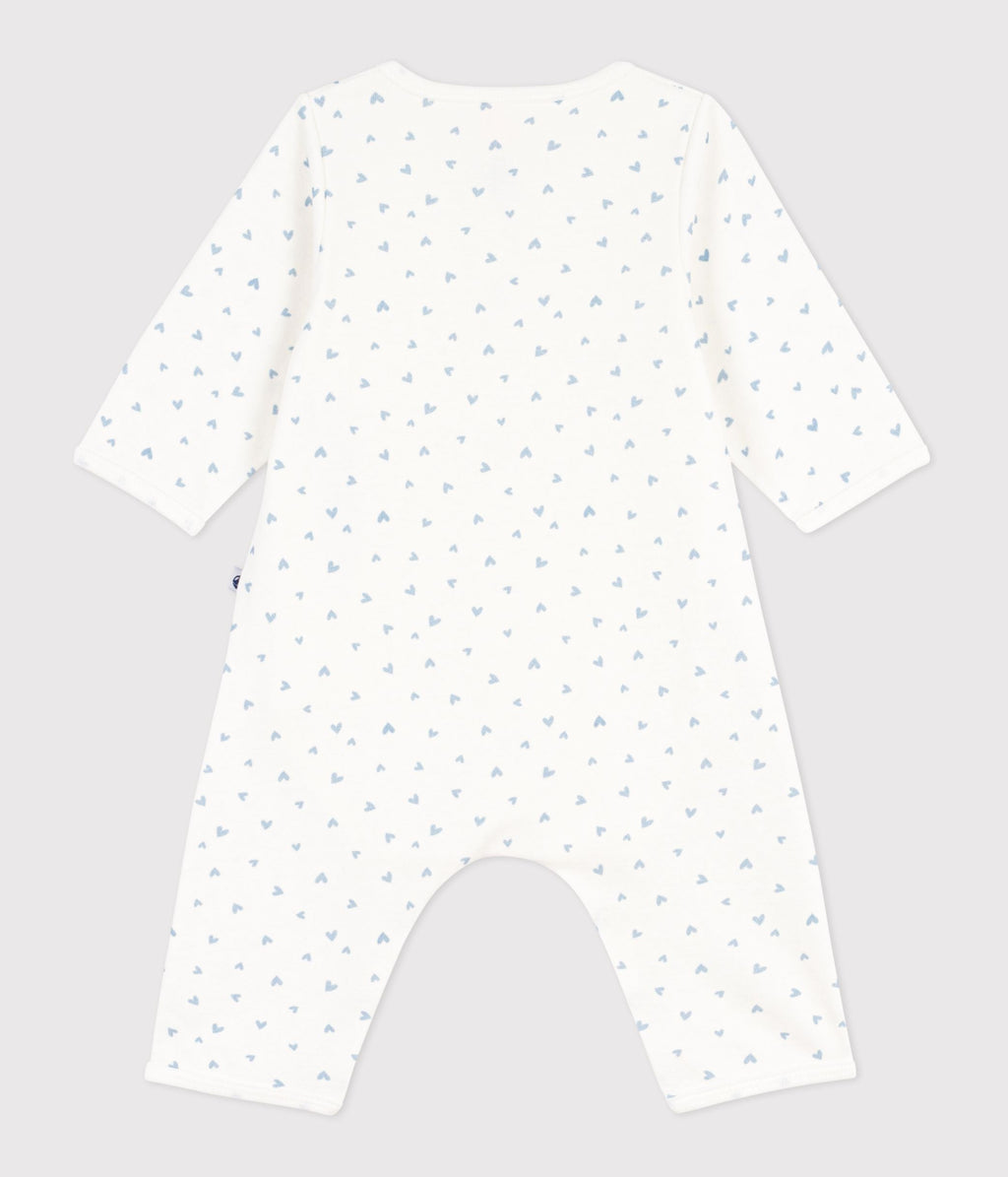 Bodyjama bébé sans pieds en coton imprimé petit cœurs – D1