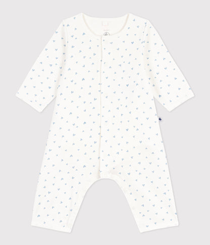 Bodyjama bébé sans pieds en coton imprimé petit cœurs – F1