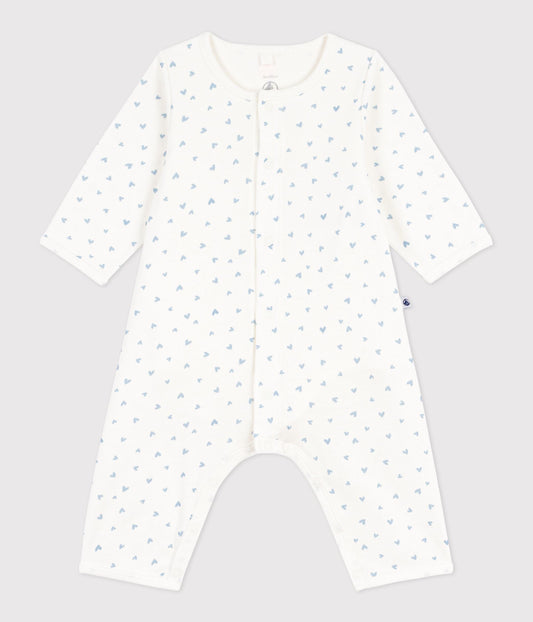 Bodyjama bébé sans pieds en coton imprimé petit cœurs – F1