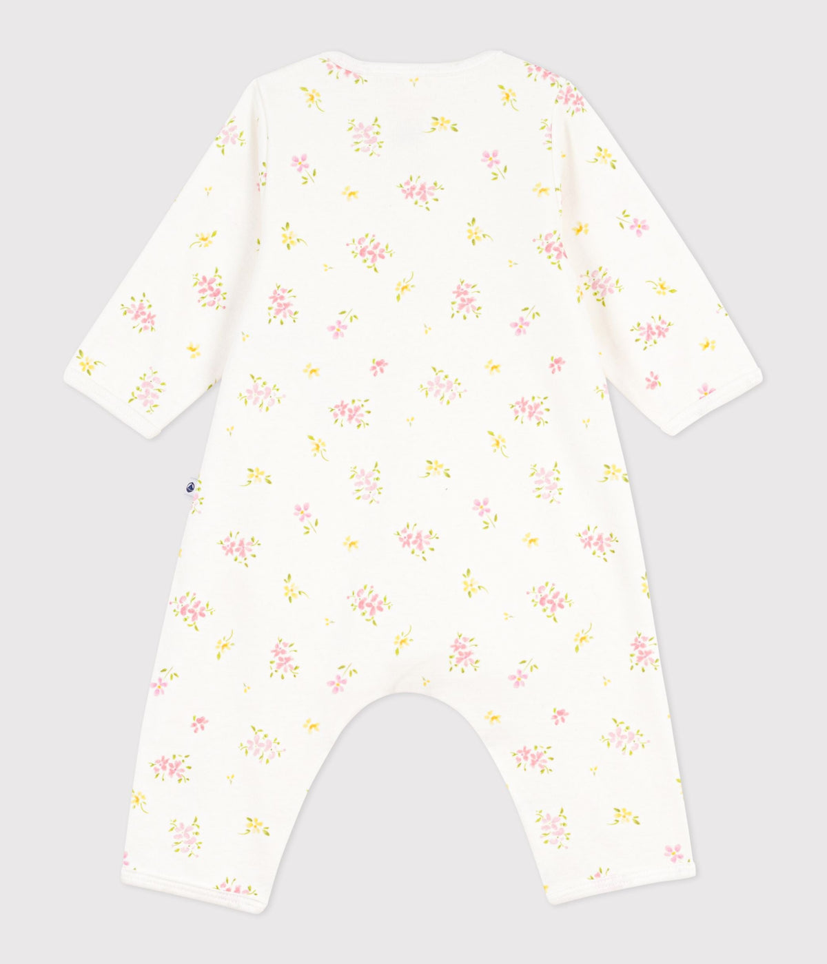 Bodyjama bébé sans pieds en coton imprimé fleuri – D1