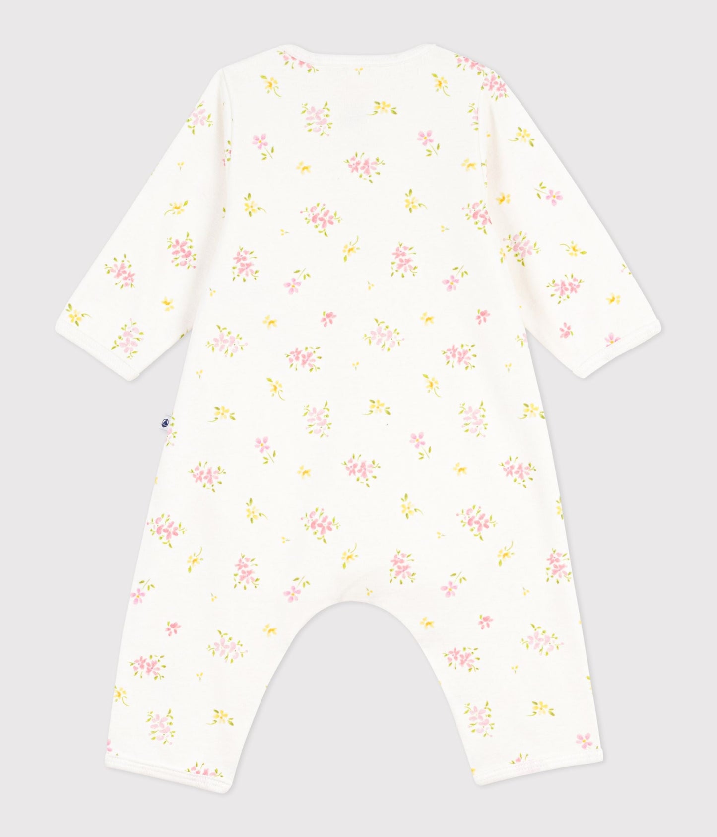 Bodyjama bébé sans pieds en coton imprimé fleuri – D1