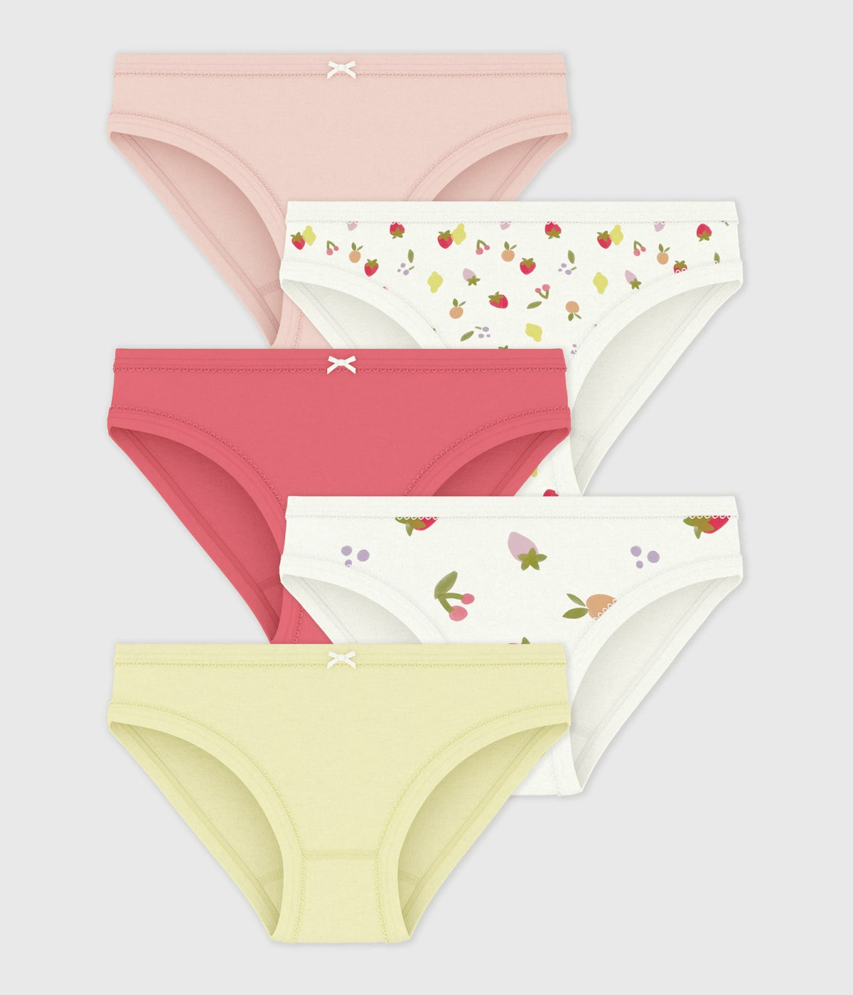 Lot de culottes enfant en coton imprimé fruits – F1