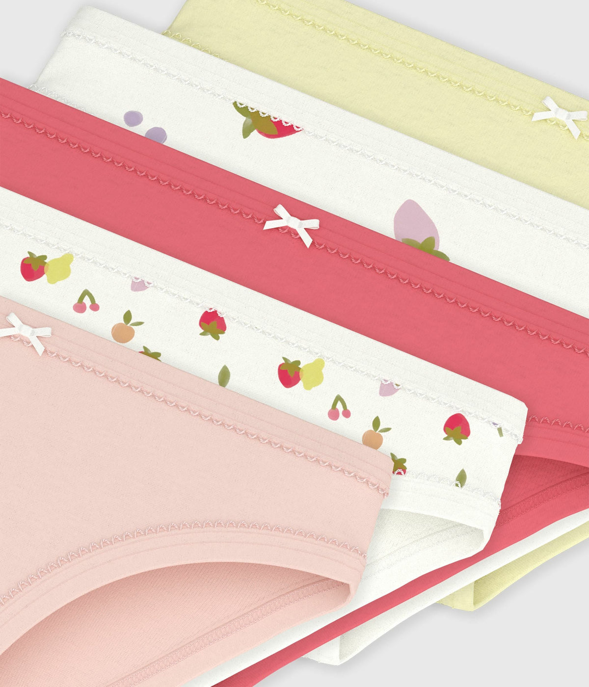 Lot de culottes enfant en coton imprimé fruits – Z1