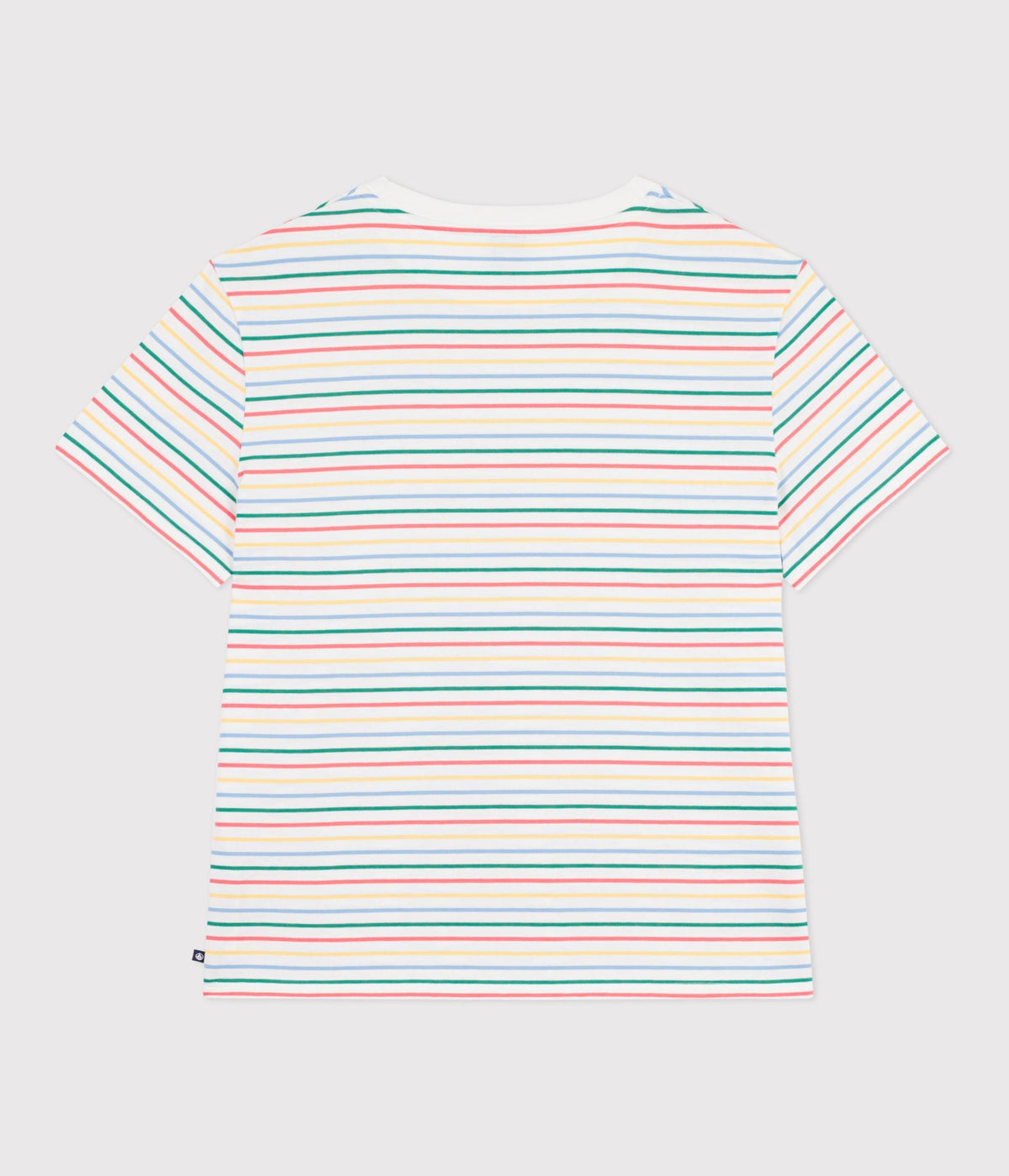Tee-shirt femme en coton manches courtes à rayures – D1