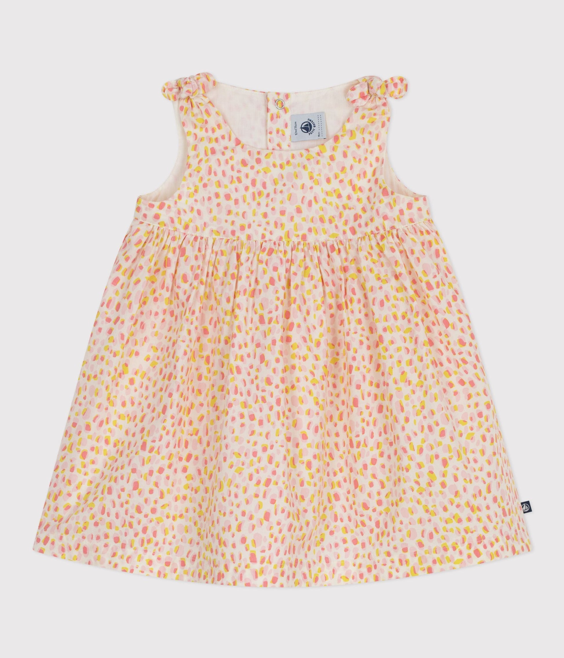 Robe bébé en coton sans manches imprimée – F1
