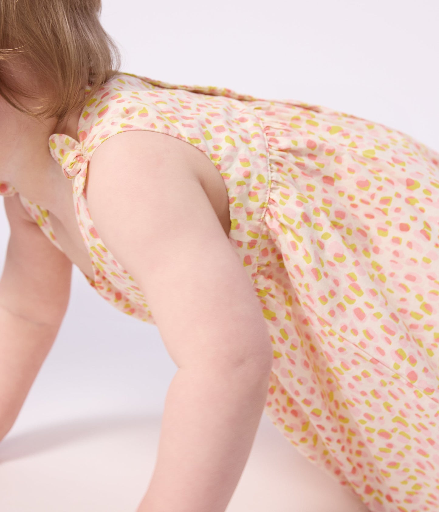 Robe bébé en coton sans manches imprimée – J2