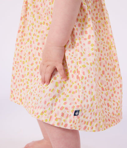 Robe bébé en coton sans manches imprimée – J3