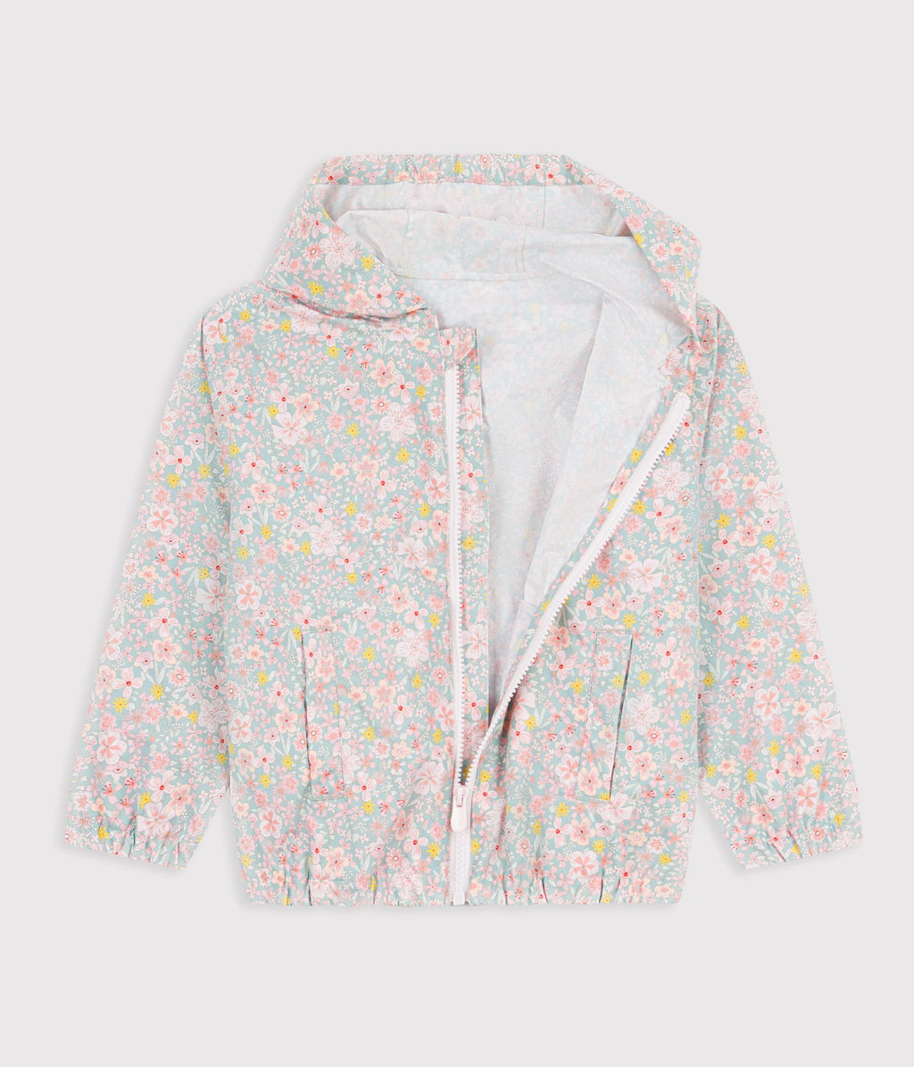 Kids' floral windbreaker