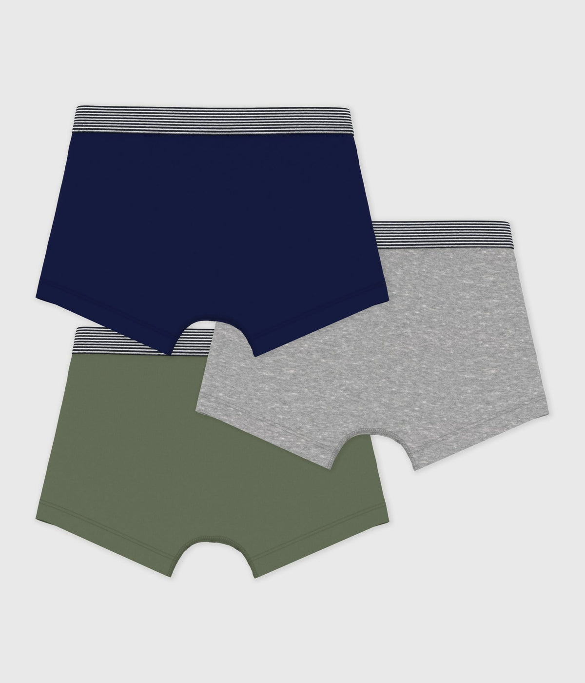 Lot de boxers enfant en coton uni – D1