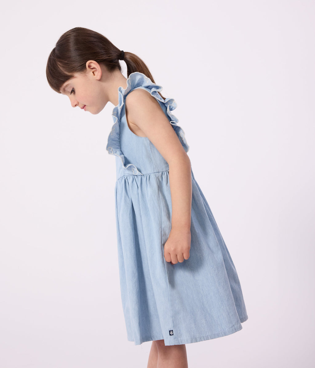 Robe sans manches enfant en coton – J2