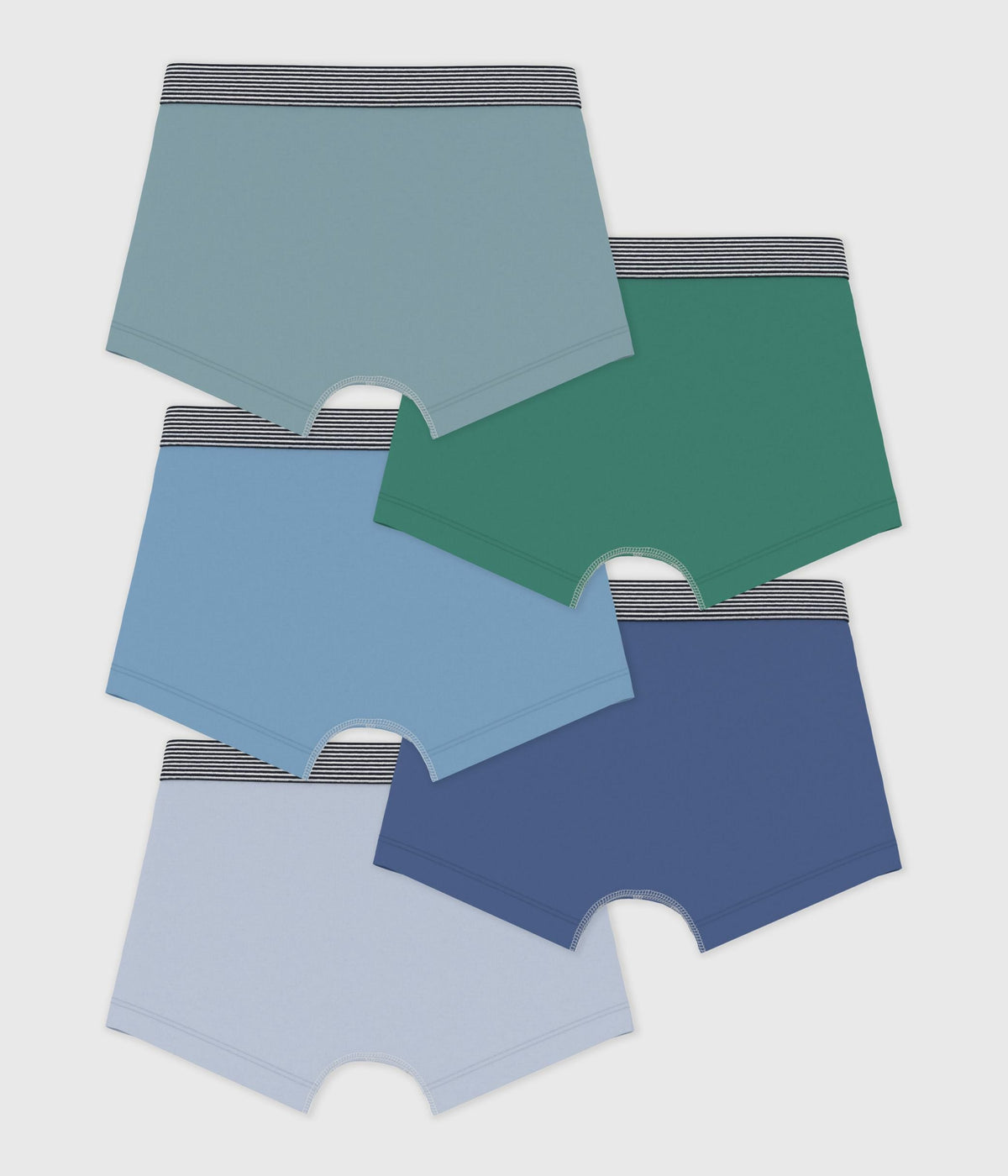 Lot de boxers enfant en coton uni – D1