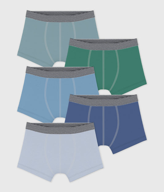 Lot de boxers enfant en coton uni – F1