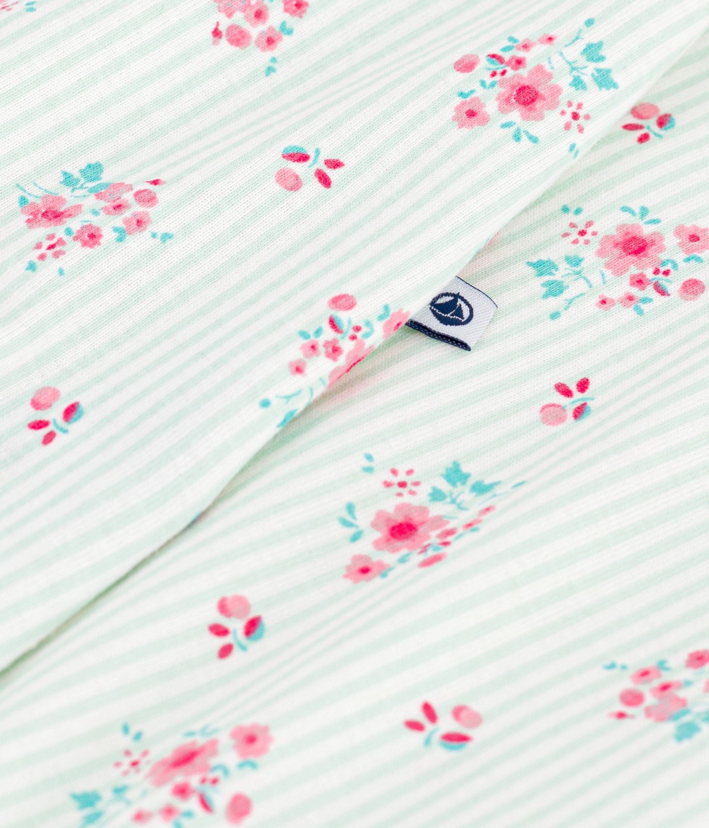 Combinaison courte bébé en coton fleuri – Z1