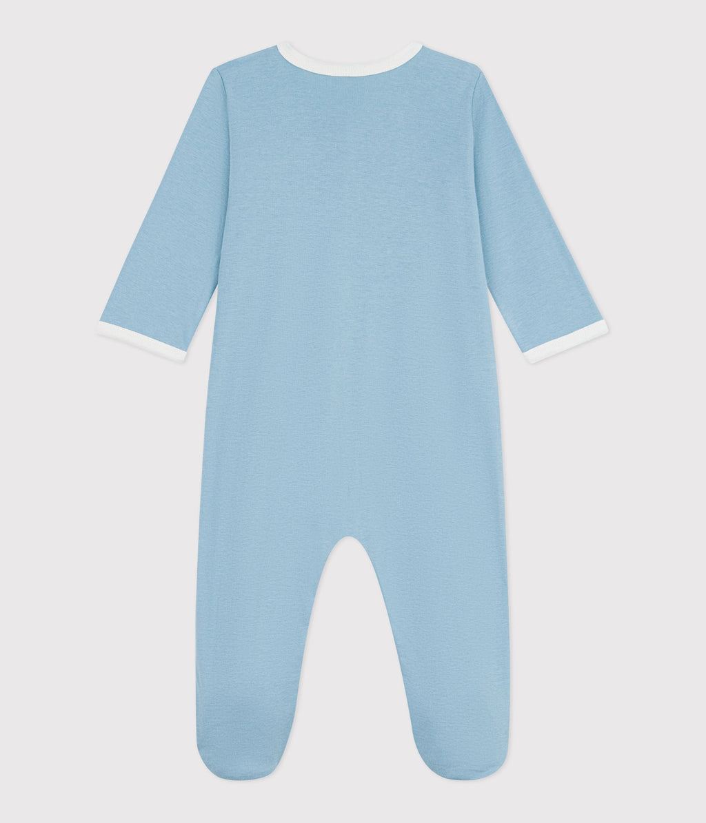 Pyjama bébé en coton uni – D1