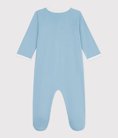 Pyjama bébé en coton uni – D1