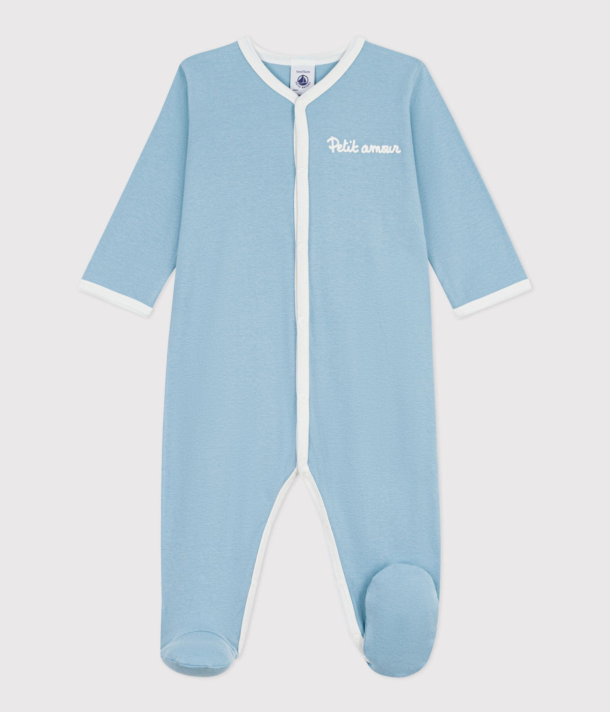 Pyjama bébé en coton uni – F1